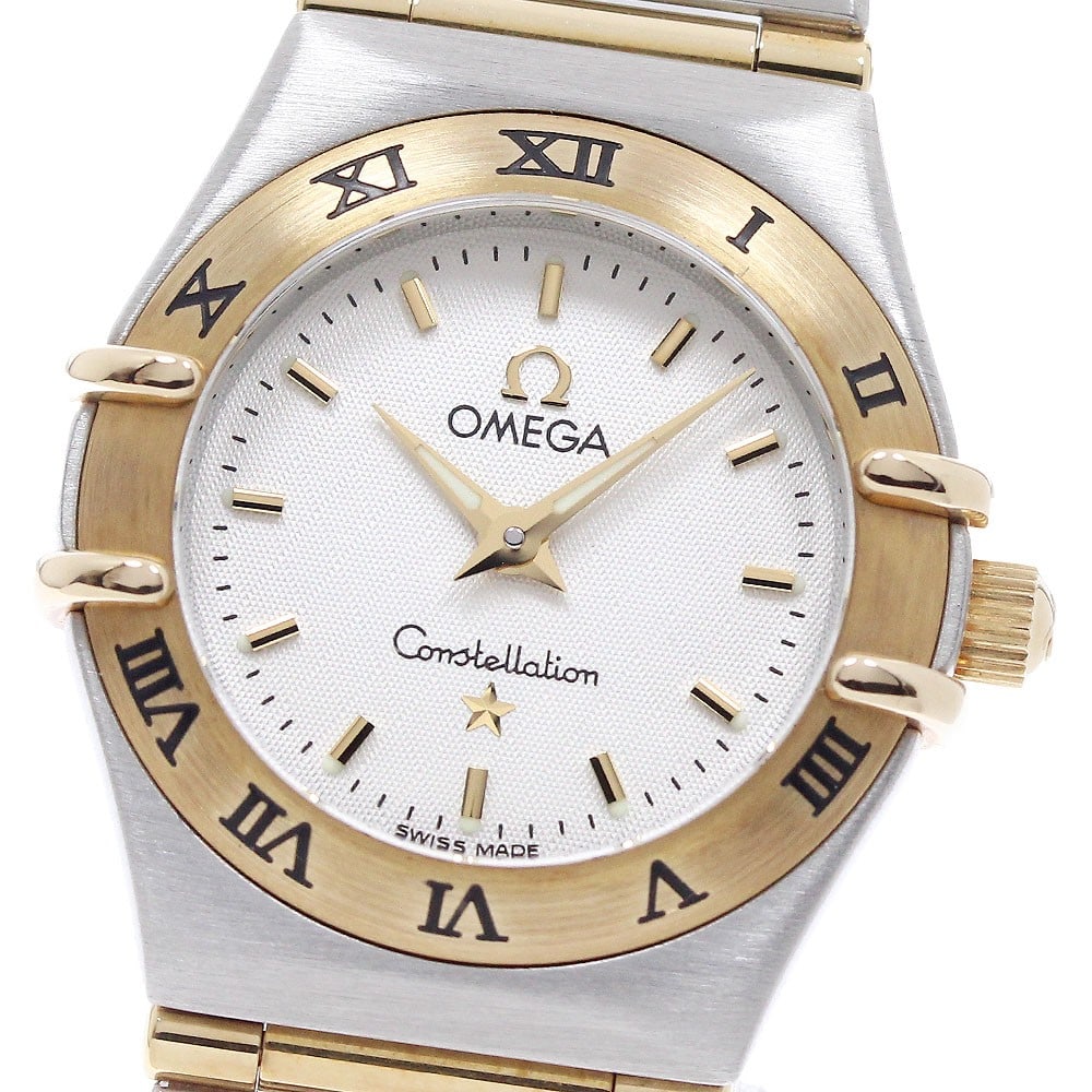 OMEGA Constellation Mini 1262.30 Ladies Quartz Wristwatch: OMEGA Constellation Mini 1262.30 Ladies Quartz Wristwatch OMEGA Constellation Mini women's wristwatch, reference 1262.30, with a quartz movement and white dial. It is a pre-owned Swiss-made watch with