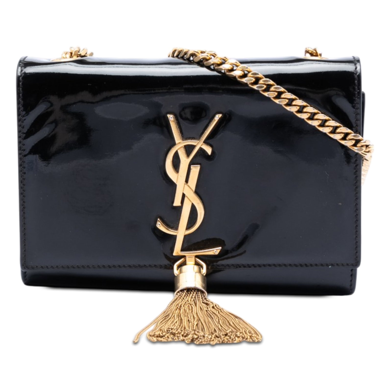Saint Laurent Kate Small Patent Leather Tassel Crossbody Bag (1 of 6)