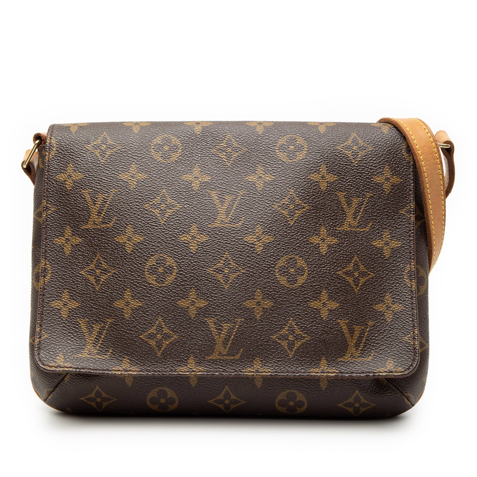 Louis Vuitton Musette Tango Shoulder Bag Monogram Canvas Short Strap: Louis Vuitton Musette Tango Shoulder Bag Monogram Canvas Short Strap The Louis Vuitton Musette Tango Short Strap bag showcases the signature monogram canvas with a flat vachetta leather shoulder strap