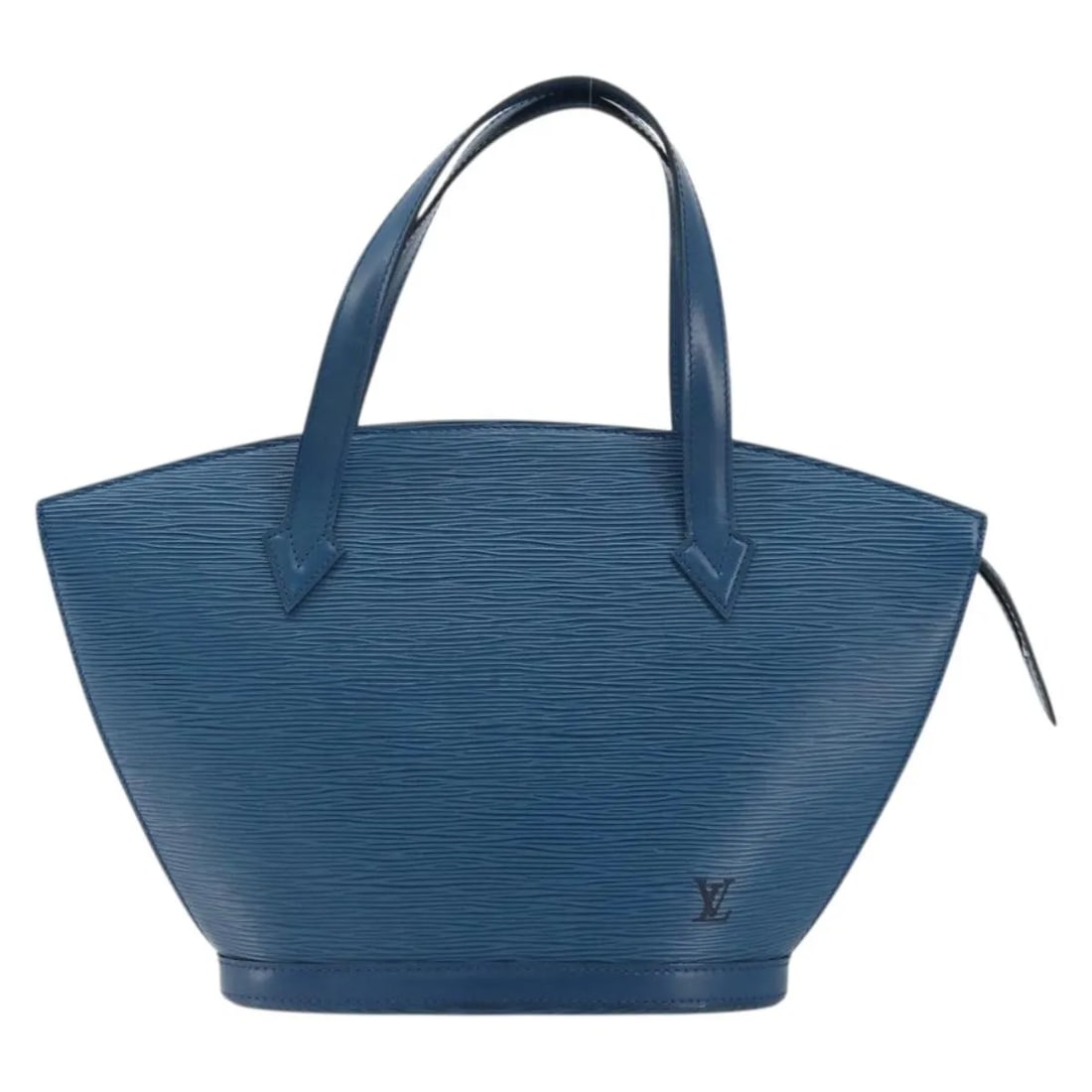 Blue Epi Leather Saint Jacques Purse by Louis Vuitton: Blue Epi Leather Saint Jacques Purse by Louis Vuitton The Louis Vuitton Saint Jacques handbag is crafted from blue Epi leather and designed for women. This bag features sturdy construction and a spaci