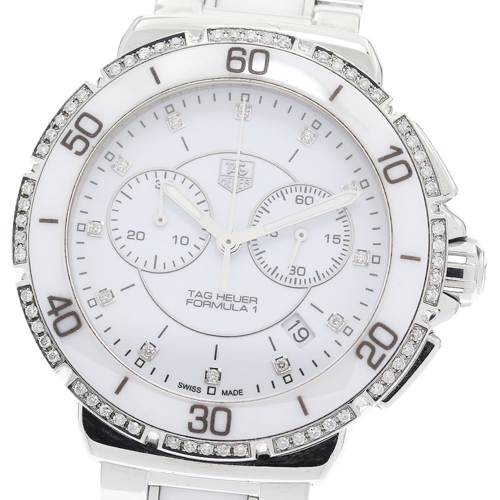 TAG Heuer Formula 1 CAH1213.BA0863 mens quartz chronograph watch: TAG Heuer Formula 1 CAH1213.BA0863 mens quartz chronograph watch TAG Heuer Formula 1 men's wristwatch, reference CAH1213.BA0863, with a quartz movement, white dial, date display, and chronograph funct