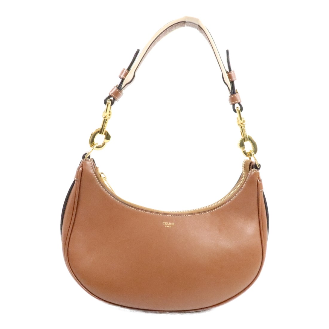 CELINE Ava Medium Brown Calfskin Shoulder Bag GHW 193953DGQ (1 of 16)