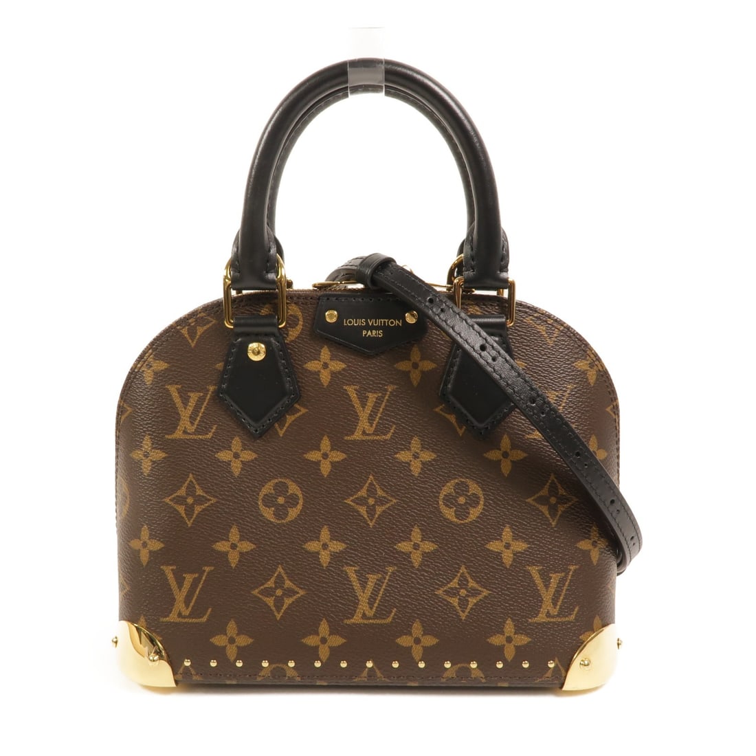 Louis Vuitton Alma BB Trunk 2way Shoulder Bag Monogram Brown M26084: Louis Vuitton Alma BB Trunk 2way Shoulder Bag Monogram Brown M26084 Louis Vuitton Alma BB Trunk 2 Way Shoulder Bag in brown Monogram and PVC coated canvas. This regular-size women's bag features a 2-w