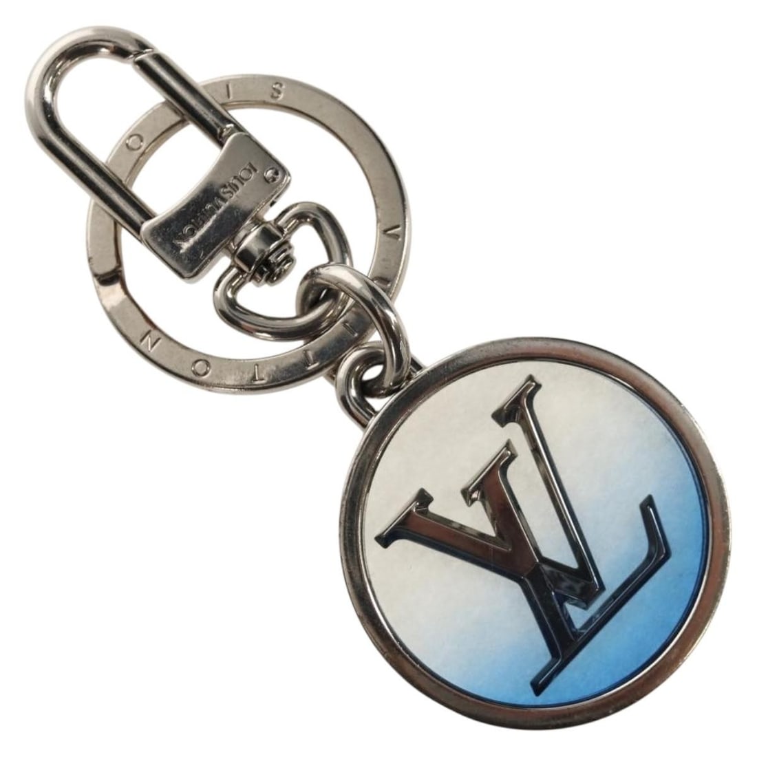 Louis Vuitton M69852 Porte Cles Inclusion Metal Charm Silver Tone: Louis Vuitton M69852 Porte Cles Inclusion Metal Charm Silver Tone Louis Vuitton Porte Cles Inclusion charm in silver tone metal, made in Italy. The item is a women's charm with a compact size of appro