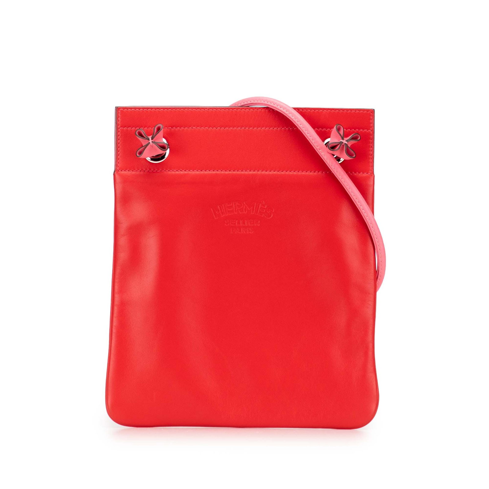 Hermes Mini Swift Aline Bag in Rouge de Coeur Leather: Hermes Mini Swift Aline Bag in Rouge de Coeur Leather The Hermes Mini Swift Aline Bag is a stylish accessory that features a Swift leather body in a vibrant Rouge de Coeur color. This bag is designed 
