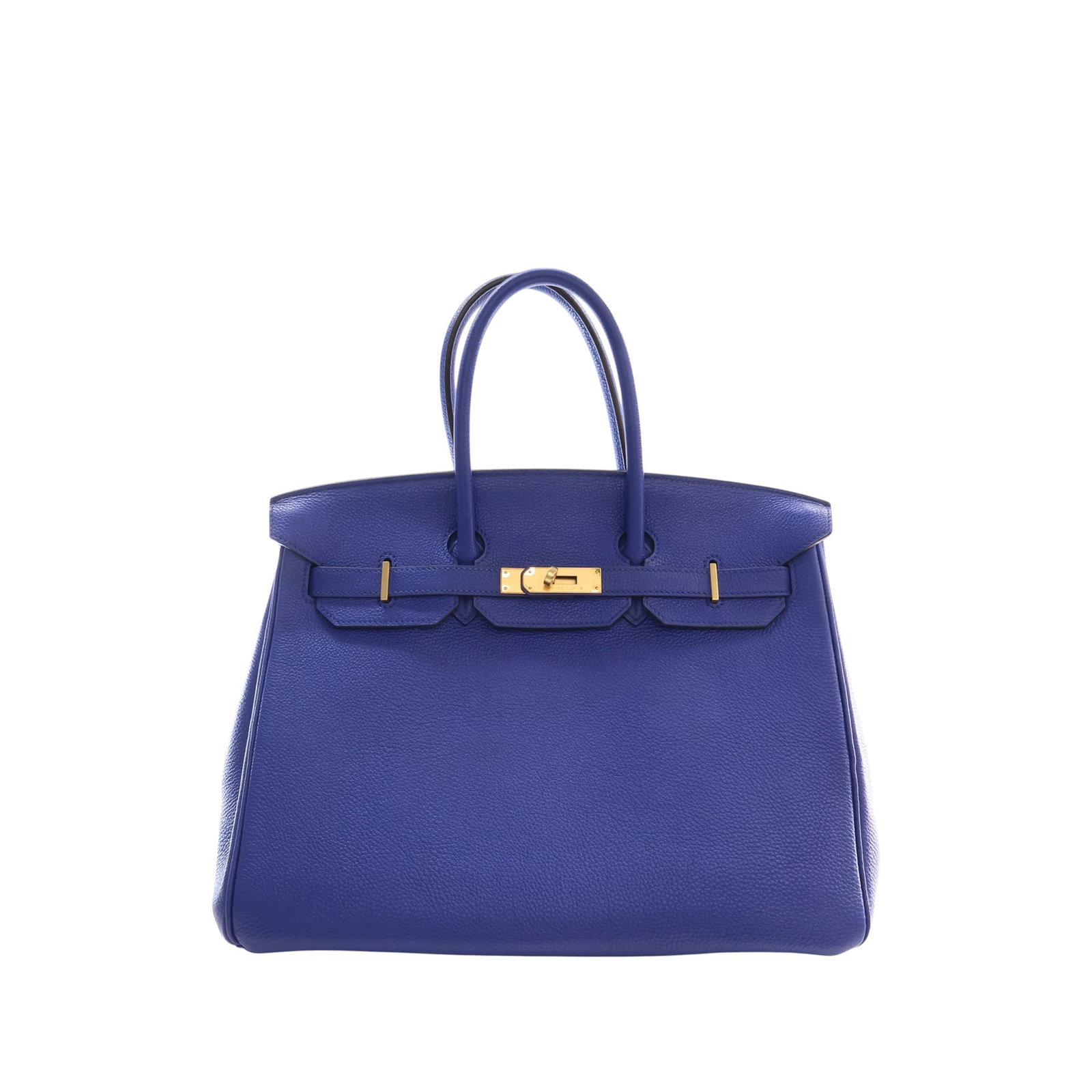 Hermes Birkin Retourne 35 Blue Togo Leather Handbag (1 of 15)