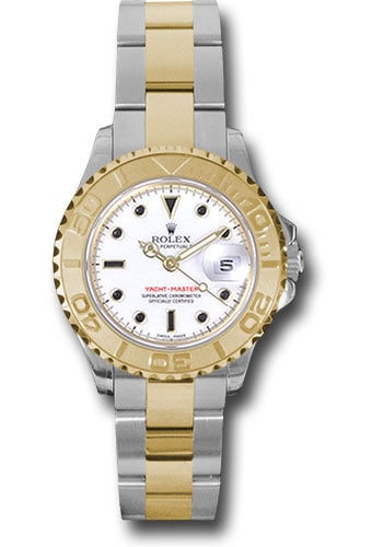Rolex Yacht-Master 69623 Ladies Watch White Dial Oyster Bracelet: Rolex Yacht-Master 69623 Ladies Watch White Dial Oyster Bracelet This Rolex Yacht-Master Ladies watch features a white dial, a rotating bezel, and an Oyster bracelet. Designed specifically for women, 