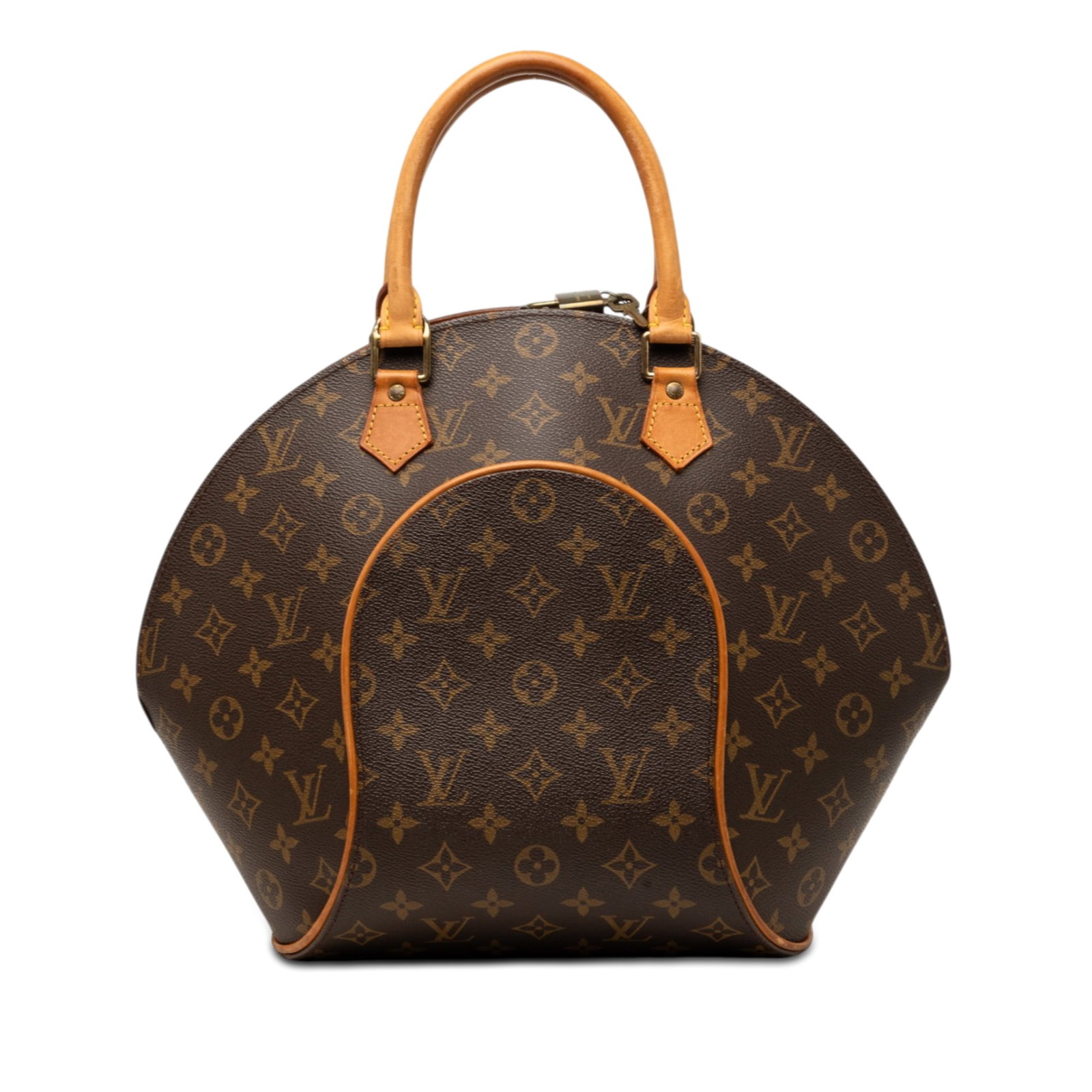 Louis Vuitton Ellipse MM Monogram Canvas Handbag: Louis Vuitton Ellipse MM Monogram Canvas Handbag Louis Vuitton Monogram Ellipse MM handbag crafted with a monogram canvas body, vachetta leather trim, and rolled vachetta leather handles. The bag feat
