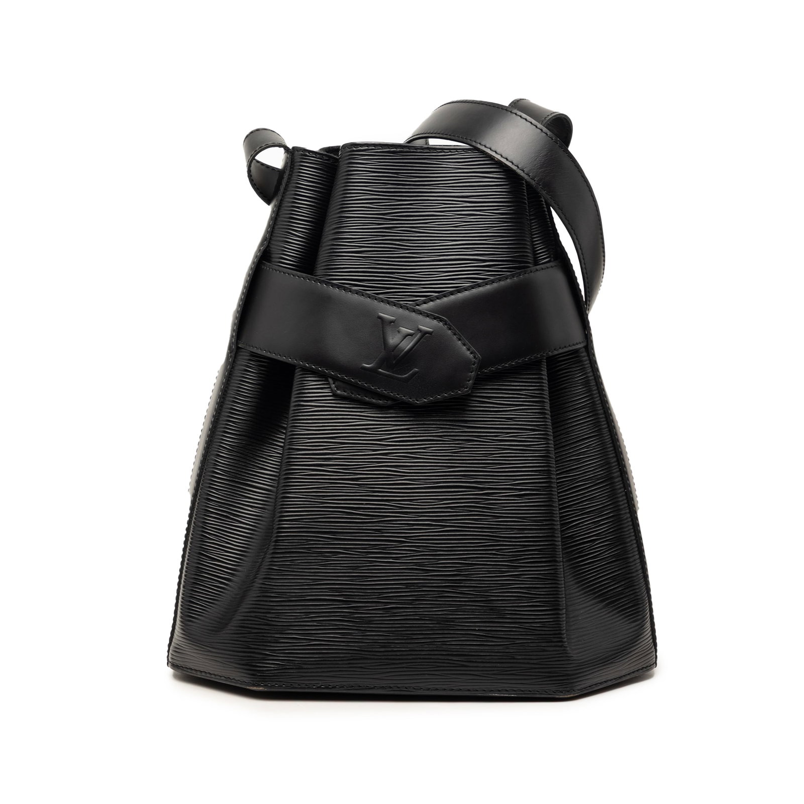 Louis Vuitton Epi leather black PM shoulder bag: Louis Vuitton Epi leather black PM shoulder bag This Louis Vuitton Epi Sac D' Epaule PM bag is crafted from epi leather in black and features an adjustable flat leather shoulder strap. The design incl