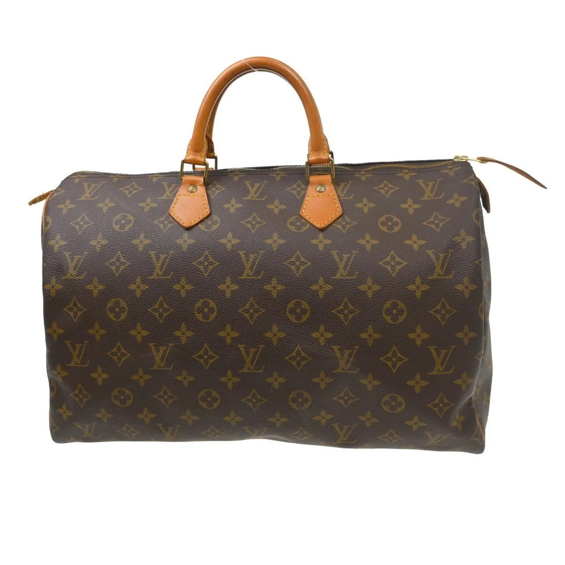 Louis Vuitton Speedy handbag in brown monogram canvas: Louis Vuitton Speedy handbag in brown monogram canvas Vintage Louis Vuitton Speedy handbag in brown monogram canvas. This women's bag is in good condition with visible wear from use. The exterior show