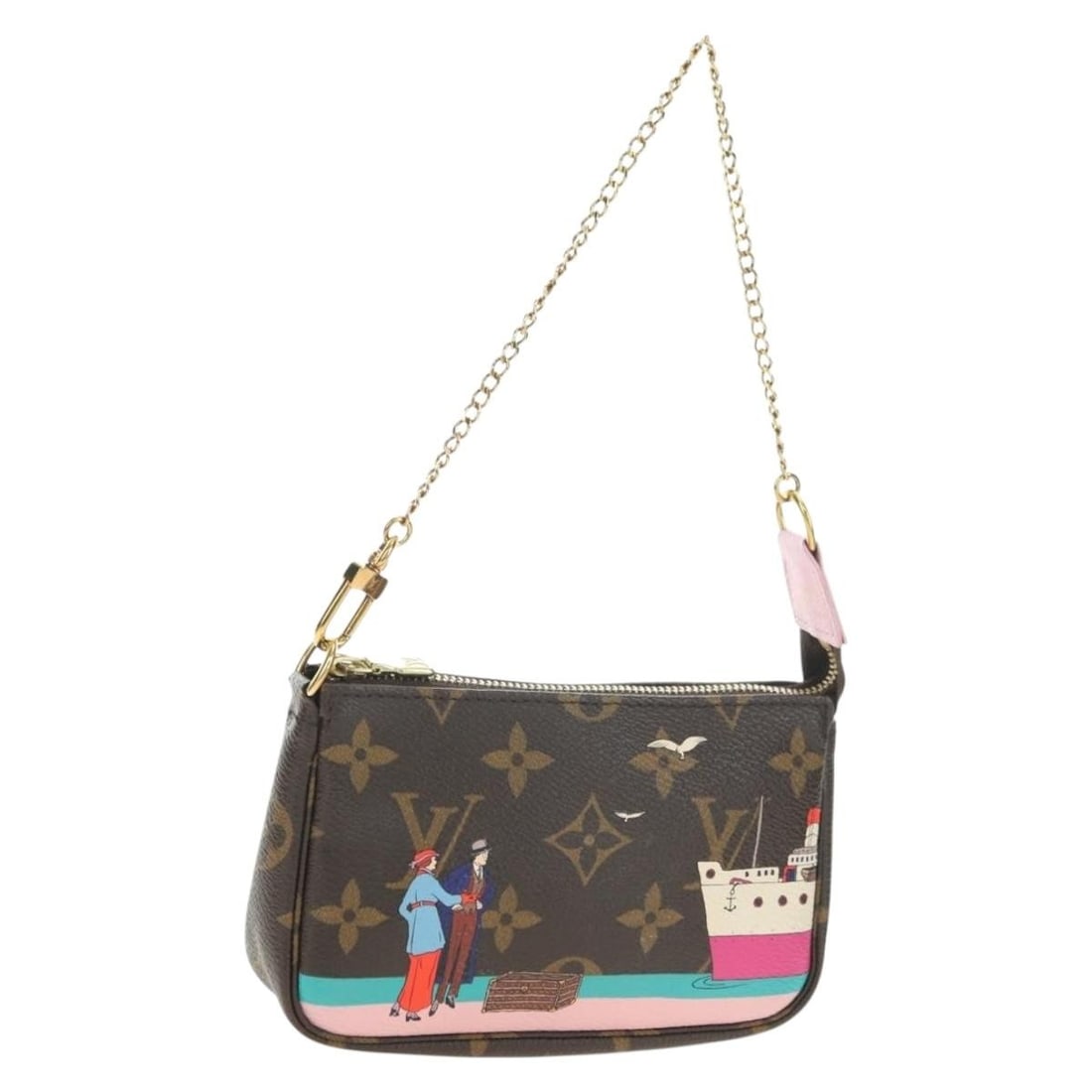 Louis Vuitton N41667 Mini Pochette Accessoires Monogram Canvas Pouch: Louis Vuitton N41667 Mini Pochette Accessoires Monogram Canvas Pouch Louis Vuitton Mini Pochette Accessoires pouch in Monogram canvas. This women's accessory pouch is made in France and includes a dus