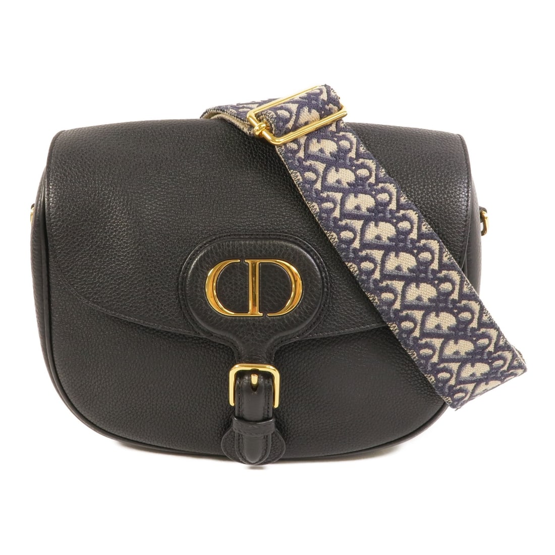 Dior Bobby Large Black Calfskin Shoulder Bag with CD GHW: Dior Bobby Large Black Calfskin Shoulder Bag with CD GHW A Christian Dior Bobby large shoulder bag crafted in black calfskin (cowhide) leather. It features a shoulder strap, magnetic pocket, one open 