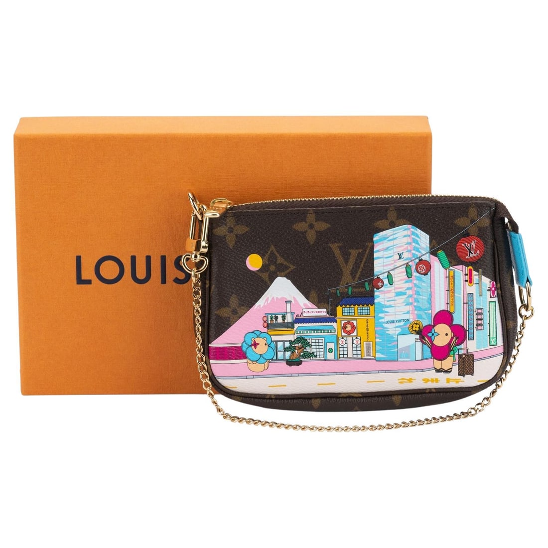 Louis Vuitton Mini Pochette Accessoires Vivienne Holidays 2022 NIB: Louis Vuitton Mini Pochette Accessoires Vivienne Holidays 2022 NIB Introducing the Louis Vuitton Mini Pochette Accessoires from the exclusive Vivienne Holidays 2022 collection. This stylish and compac