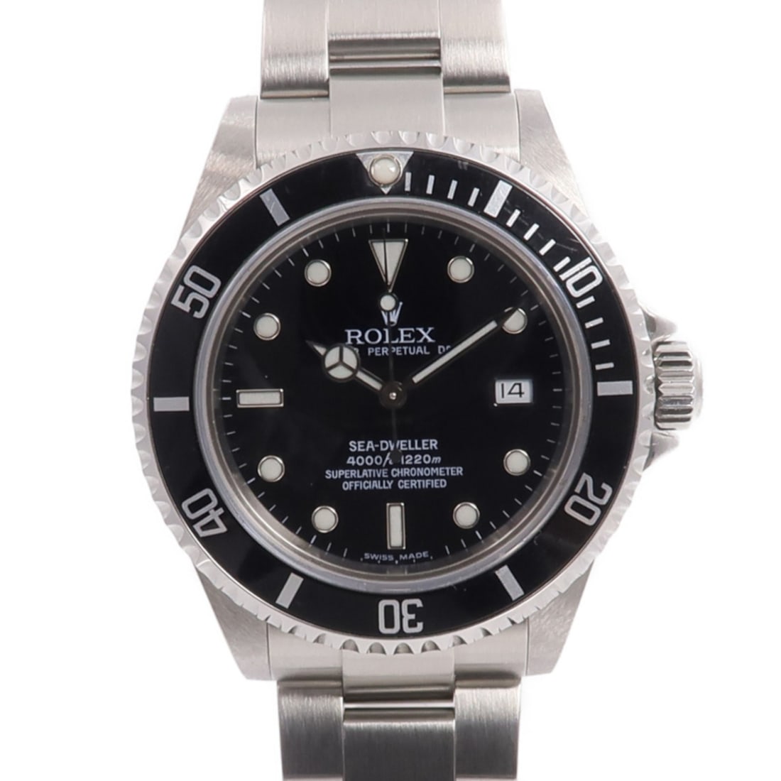 Rolex 16600 Sea Dweller mens automatic stainless steel watch black dial (1 of 12)