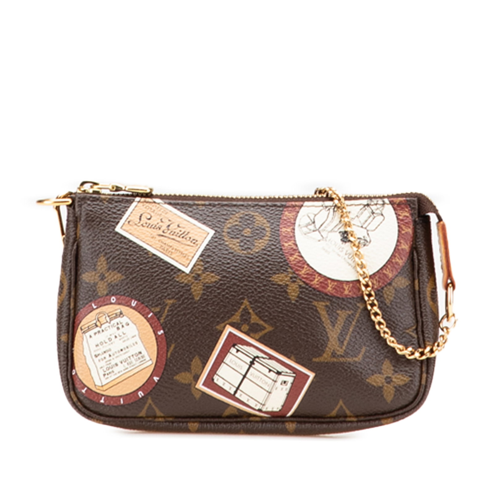 Louis Vuitton Monogram Patch Mini Pochette Accessoires Canvas Bag: Louis Vuitton Monogram Patch Mini Pochette Accessoires Canvas Bag Introducing the Louis Vuitton Monogram Patch Mini Pochette Accessoires, a stylish and compact bag perfect for daily use. This exquisit