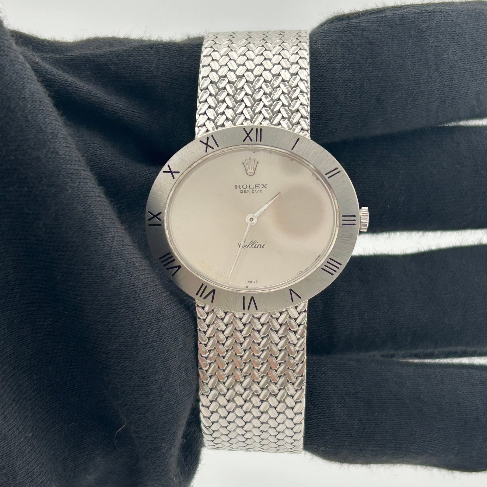 Ladies Rolex Cellini Ref. 3836/9 Silver Dial Mesh Bracelet (1 of 5)