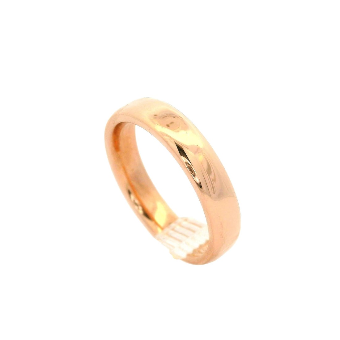 Women's 14k Rose Gold 4mm Polished Wedding Band Size 6: Women's 14k Rose Gold 4mm Polished Wedding Band Size 6 This classic wedding band is crafted from solid 14k rose gold with a polished finish. The band measures 4mm wide and is designed for women. It is