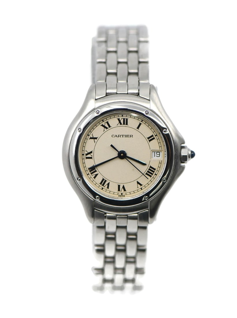 Cartier Panthere women's stainless steel wristwatch ref 987906 (1 of 5)
