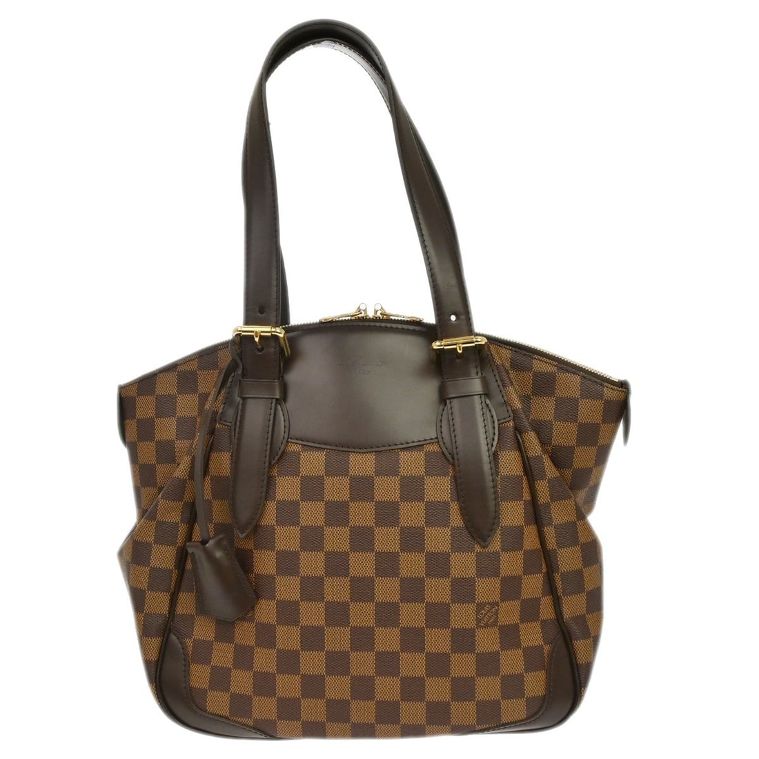 Louis Vuitton Verona MM Damier Canvas Brown Zip Tote N41118 (1 of 10)