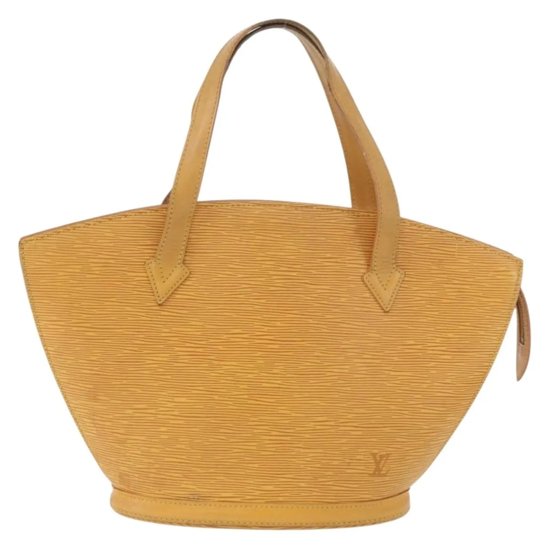 Louis Vuitton Saint Jacques yellow Epi leather handbag: Louis Vuitton Saint Jacques yellow Epi leather handbag Louis Vuitton Saint Jacques Epi handbag in yellow leather, made in France. This female model is presented in fair condition with visible wear con