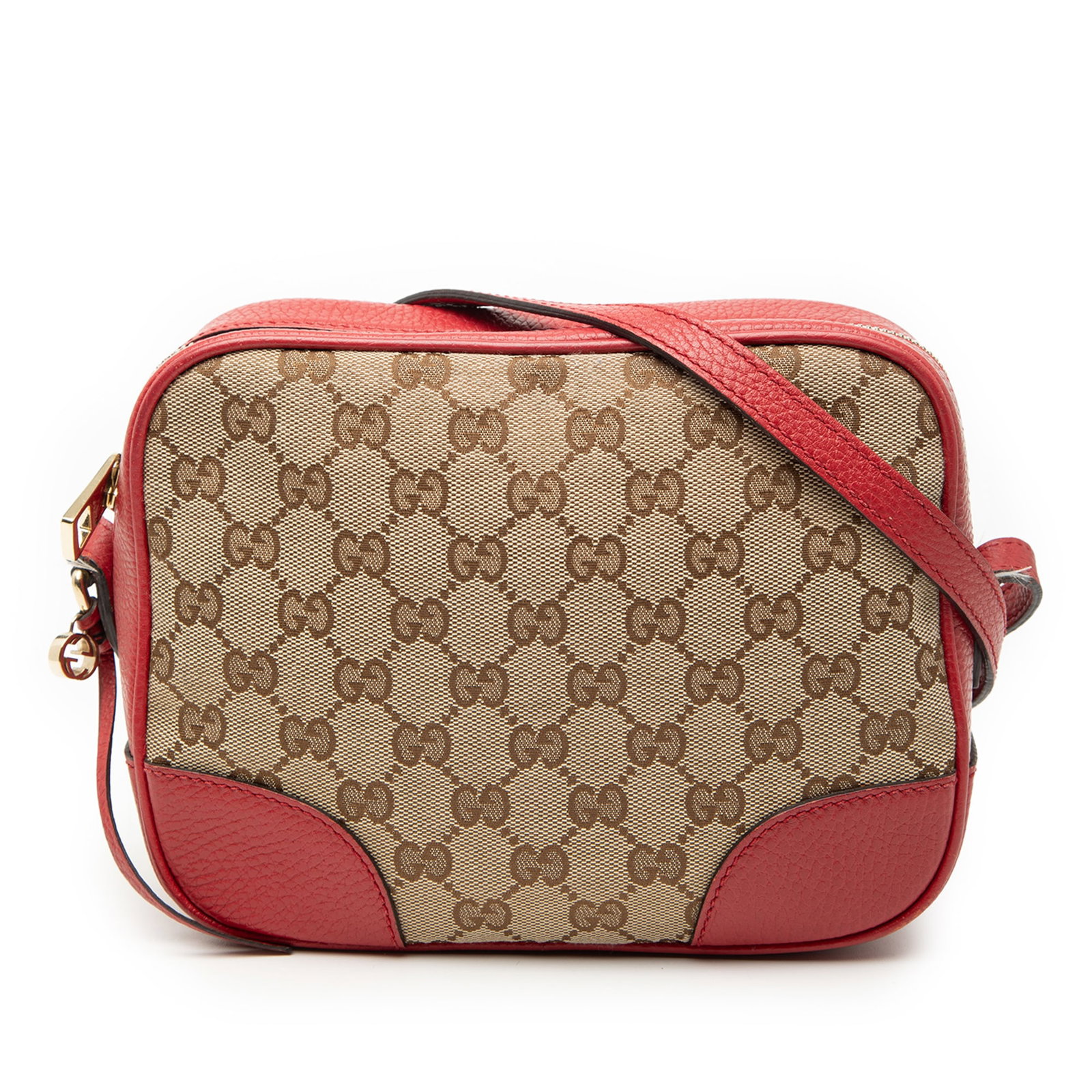 Gucci Bree GG Canvas Crossbody Bag Beige Leather Trim: Gucci Bree GG Canvas Crossbody Bag Beige Leather Trim Gucci GG Canvas Bree Crossbody bag in beige, made in Italy. It features a canvas body with leather trim, an adjustable flat leather strap, a top z