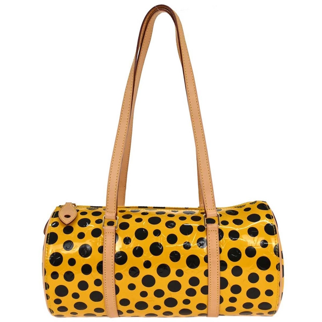 Louis Vuitton Papillon 30 Yellow Monogram Pumpkin Dot Handbag: Louis Vuitton Papillon 30 Yellow Monogram Pumpkin Dot Handbag Louis Vuitton Papillon 30 handbag in yellow Monogram Pumpkin Dot canvas with leather trim and brown accents. This unisex handbag features 