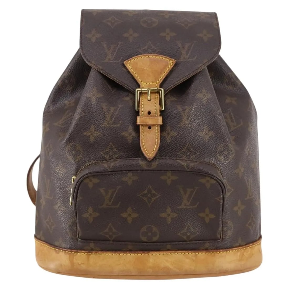 Louis Vuitton Montsouris Brown Canvas Vintage Backpack 25cm by 30cm by 12cm: Louis Vuitton Montsouris Brown Canvas Vintage Backpack 25cm by 30cm by 12cm This vintage Louis Vuitton Montsouris backpack for women features the classic monogram canvas in brown. The backpack shows s