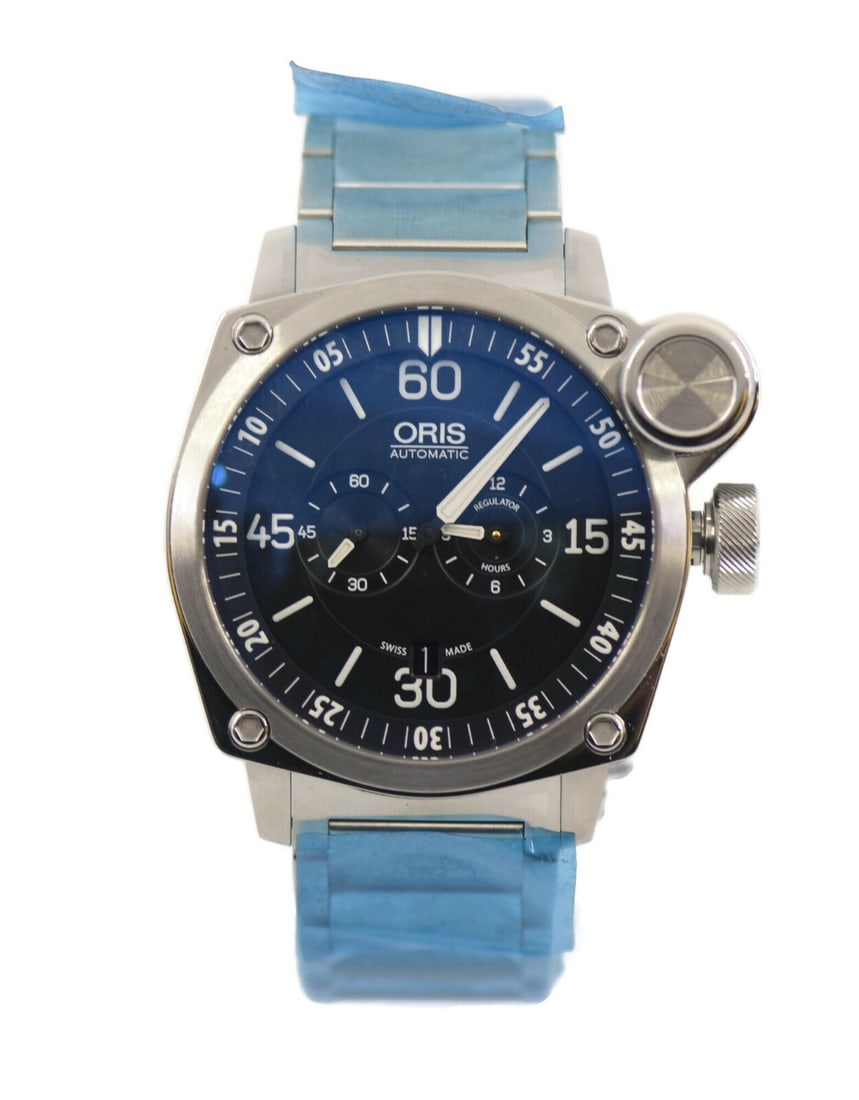 Oris BC4 Meisterflieger Stainless Steel Watch 43mm Ref 749-7632-4194 with Box and Papers: Oris BC4 Meisterflieger Stainless Steel Watch 43mm Ref 749-7632-4194 with Box and Papers Discover the elegance of the Oris BC4 Meisterflieger wristwatch, a perfect blend of functionality and style. Cr
