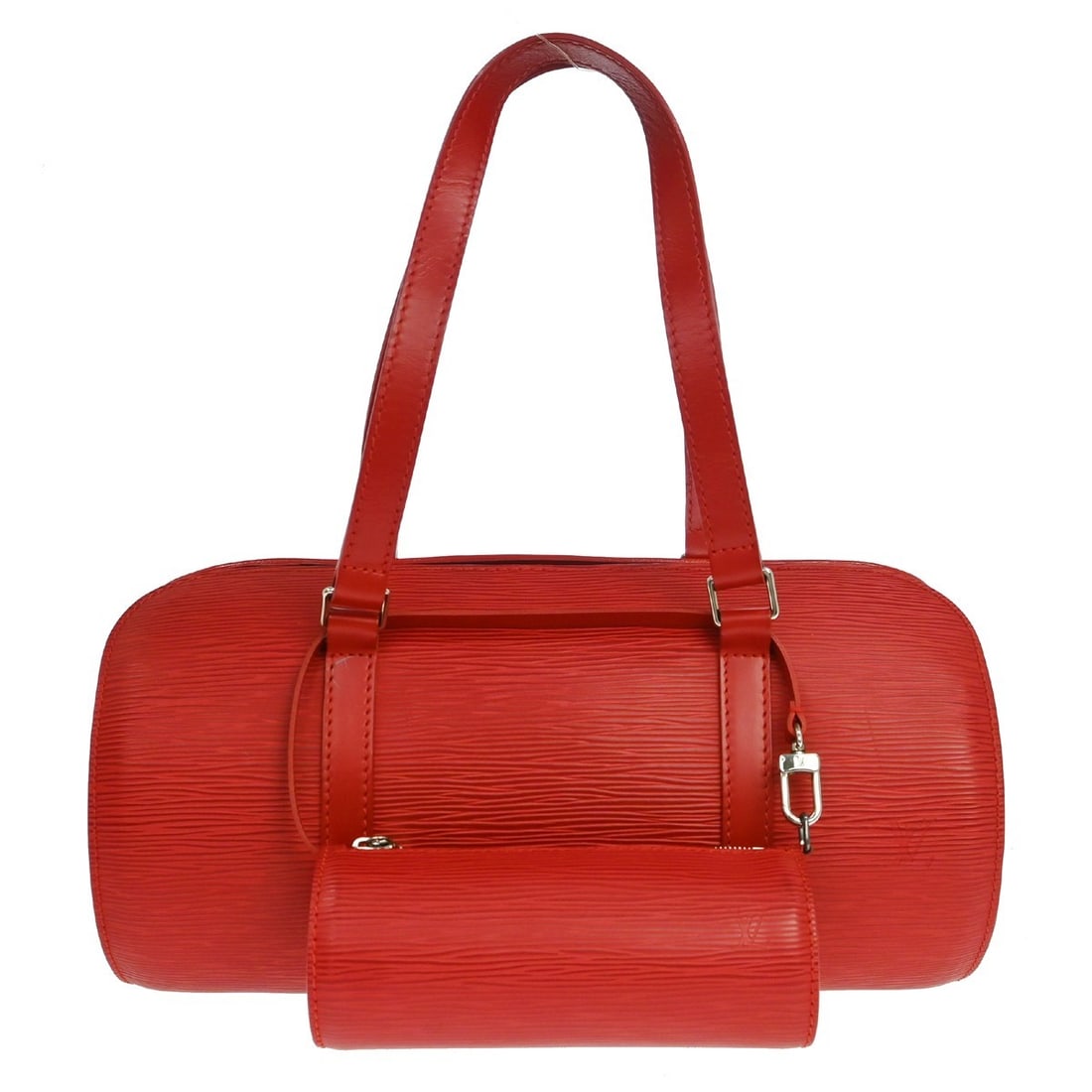 Louis Vuitton Soufflot Epi Leather Red Handbag with Pouch M52227 (1 of 12)