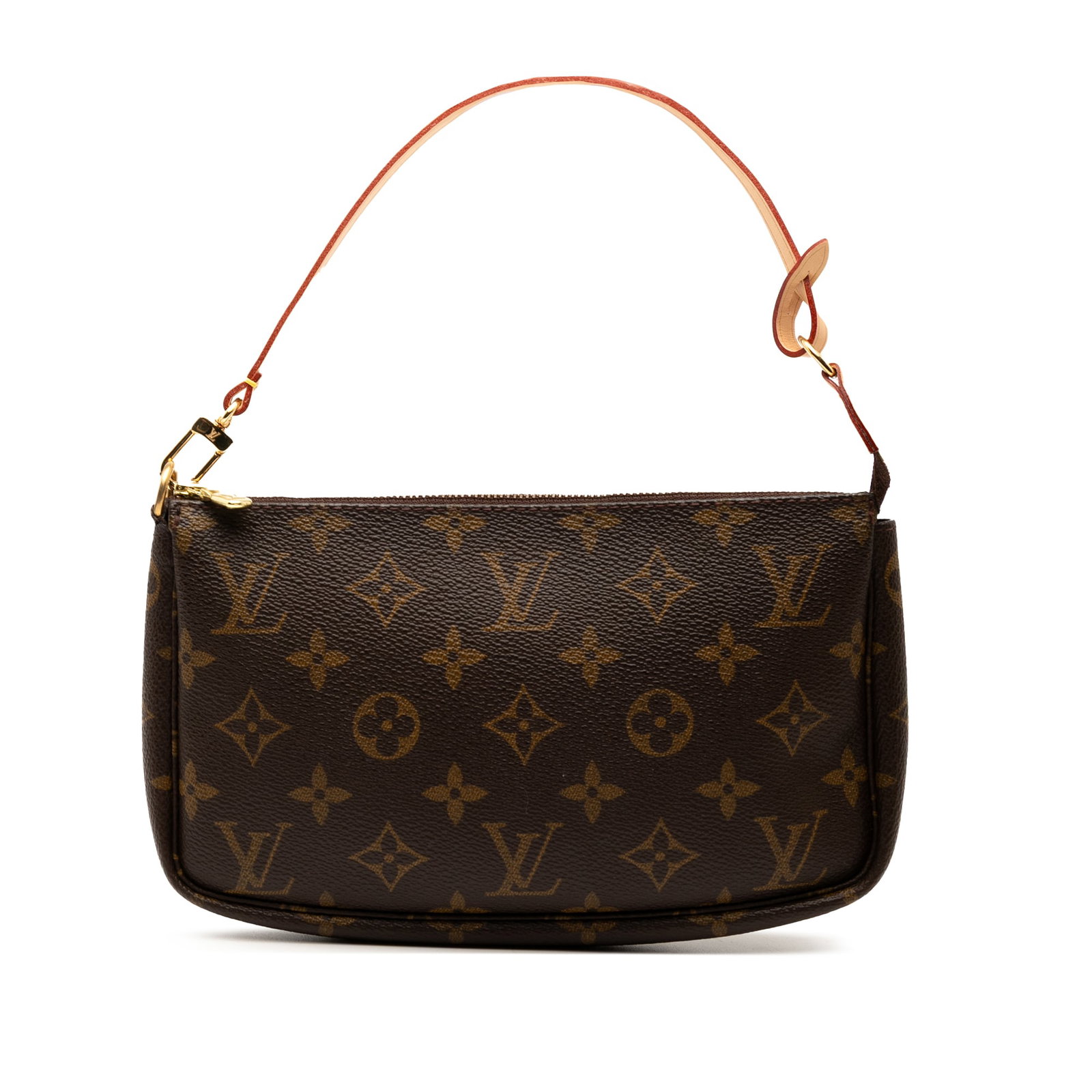 Louis Vuitton Monogram Pochette Accessoires Brown Canvas Bag: Louis Vuitton Monogram Pochette Accessoires Brown Canvas Bag The Louis Vuitton Monogram Pochette Accessoires is a stylish and practical handbag that features a classic monogram canvas body complemente