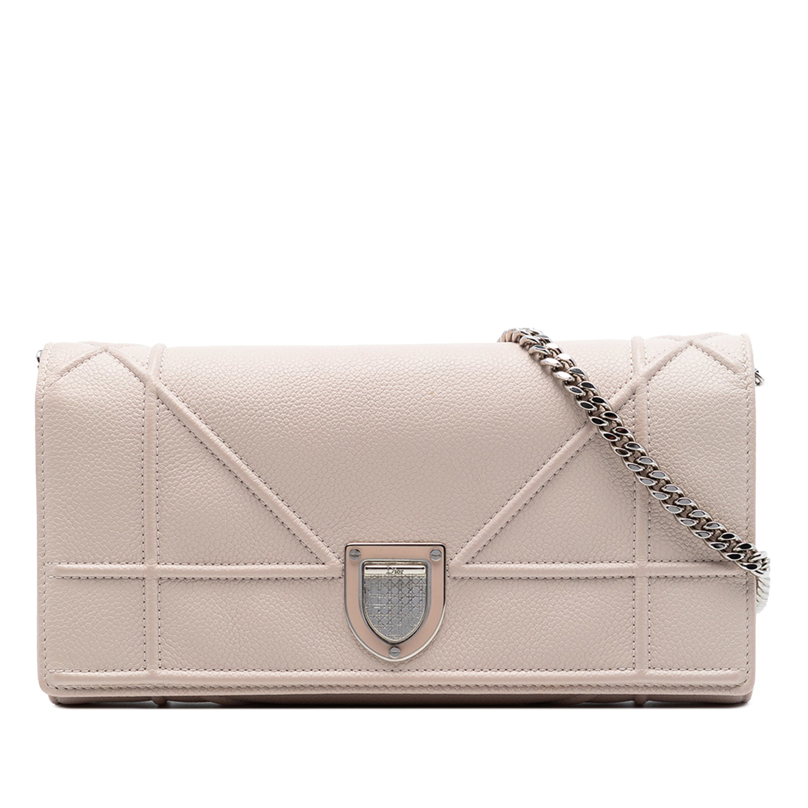 Dior Diorama Croisiere pink grained calfskin chain wallet (1 of 7)