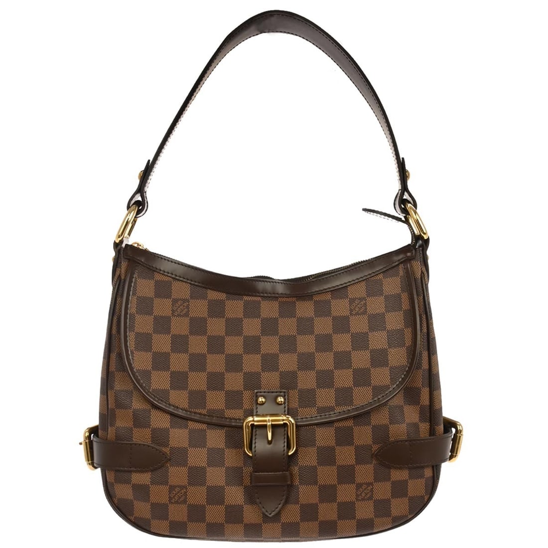 Louis Vuitton Highbury Damier Canvas Shoulder Bag Brown N51200: Louis Vuitton Highbury Damier Canvas Shoulder Bag Brown N51200 Louis Vuitton Damier Highbury shoulder bag in brown Damier canvas with leather accents and a canvas lining. It features a zip closure, sh