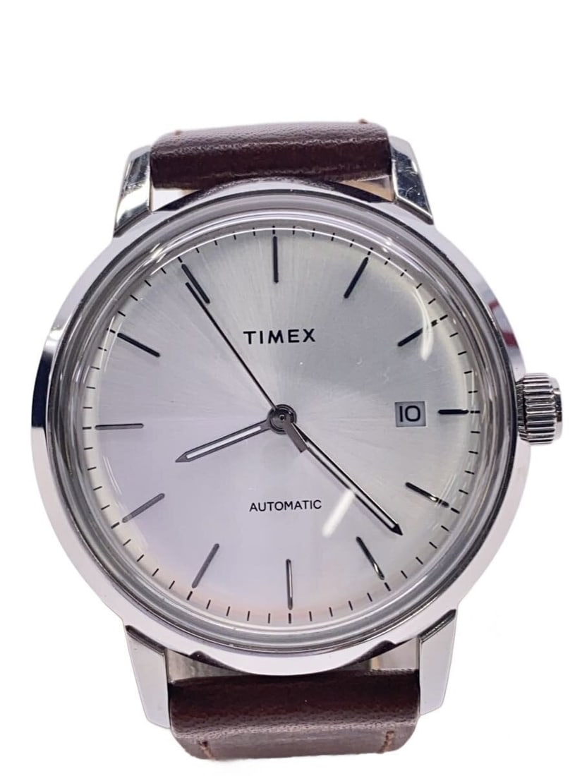 Timex White Leather Men's Wristwatch TW2T22700 (1 of 6)
