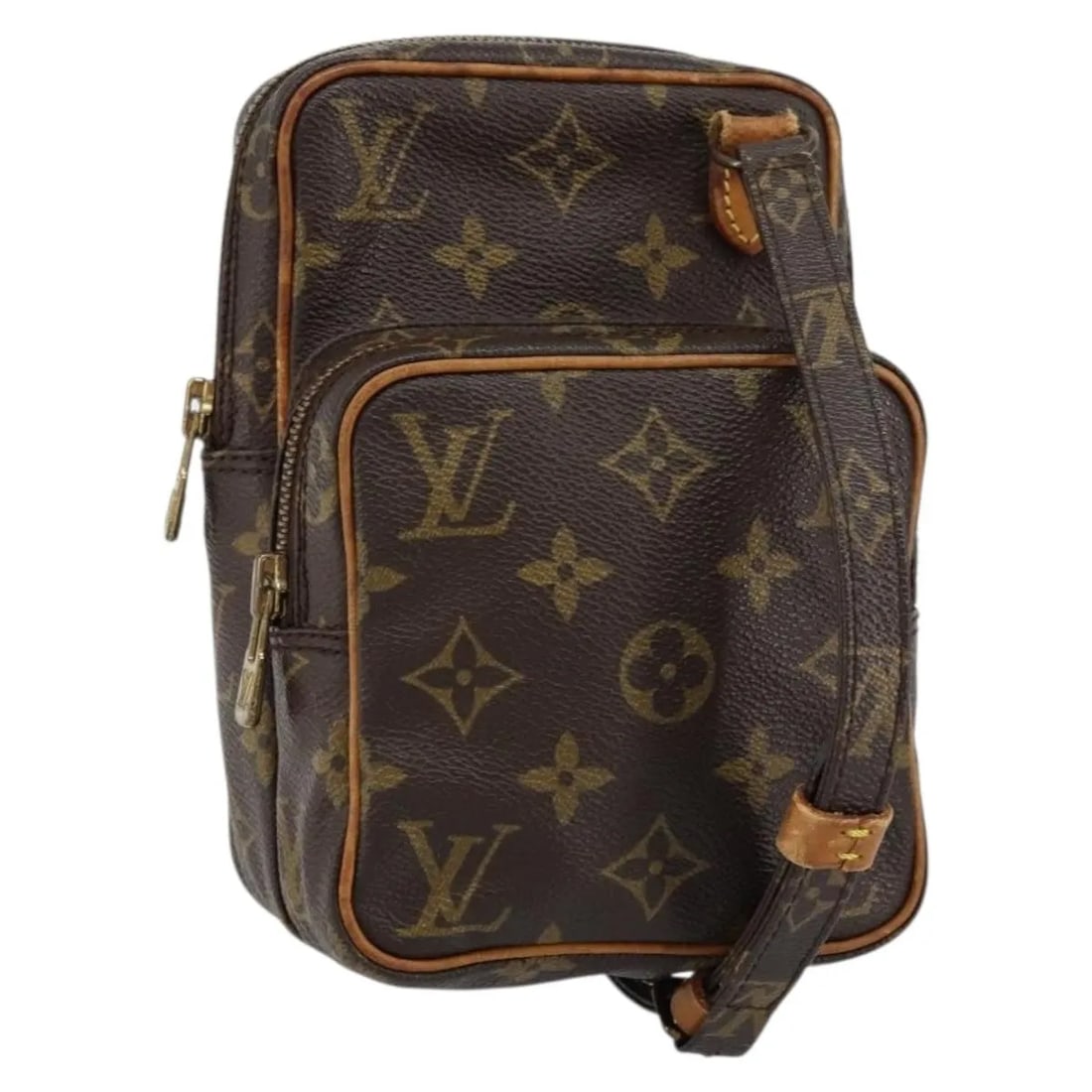 Louis Vuitton Amazone Shoulder Bag Brown Monogram Canvas France: Louis Vuitton Amazone Shoulder Bag Brown Monogram Canvas France This Louis Vuitton Amazone Bag features the iconic monogram canvas in brown, designed for women. The bag is pre-owned and in good condit