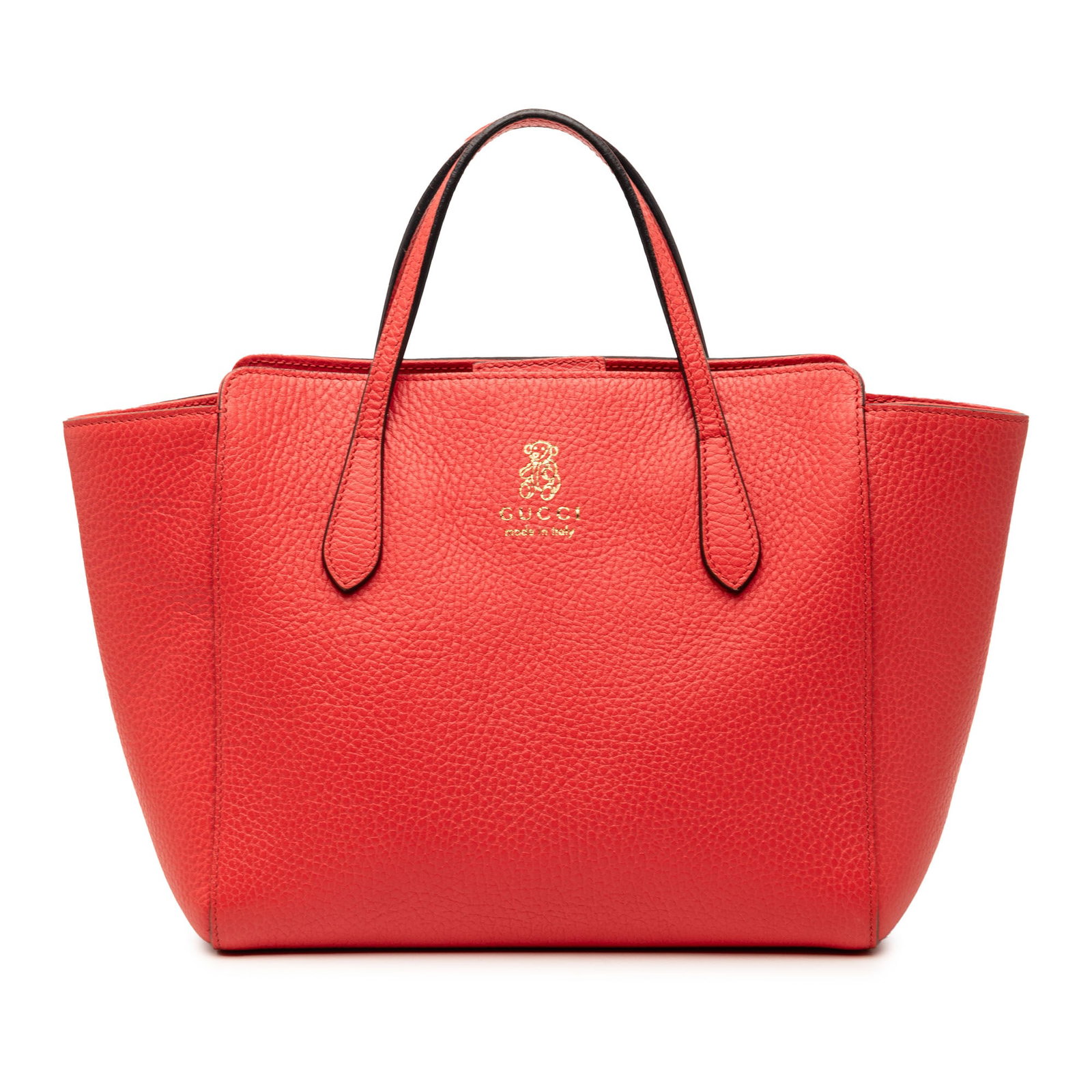 Red Gucci Mini Swing Leather Handbag (1 of 8)
