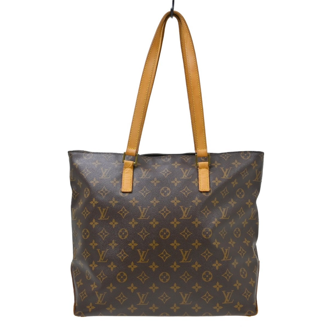Louis Vuitton Cabas Mezzo Monogram Canvas Large Tote M51151: Louis Vuitton Cabas Mezzo Monogram Canvas Large Tote M51151 Vintage Louis Vuitton Cabas Mezzo tote bag in brown Monogram canvas with leather trim and double leather handles. This zip-top tote features