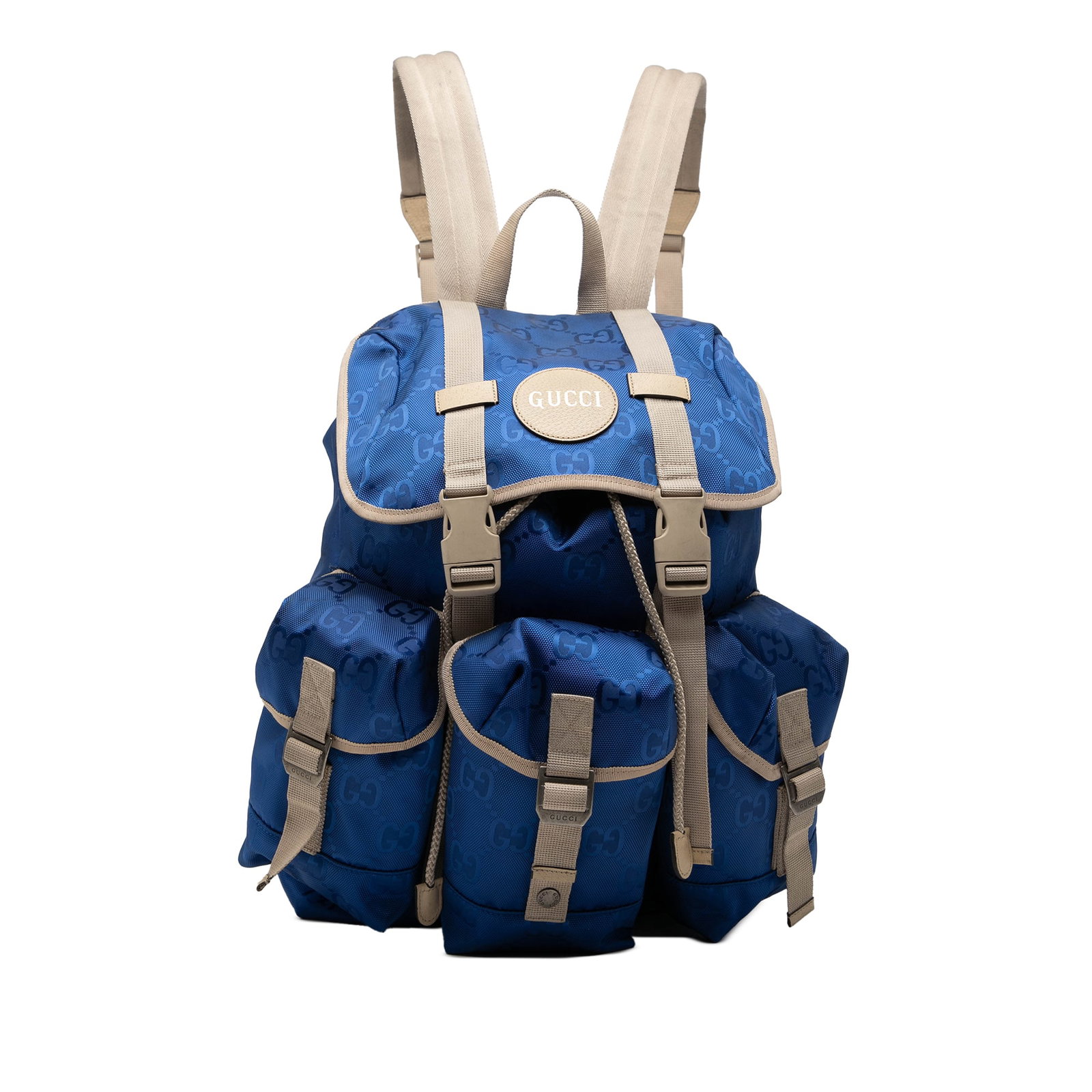 Gucci Off The Grid GG Nylon Blue Backpack