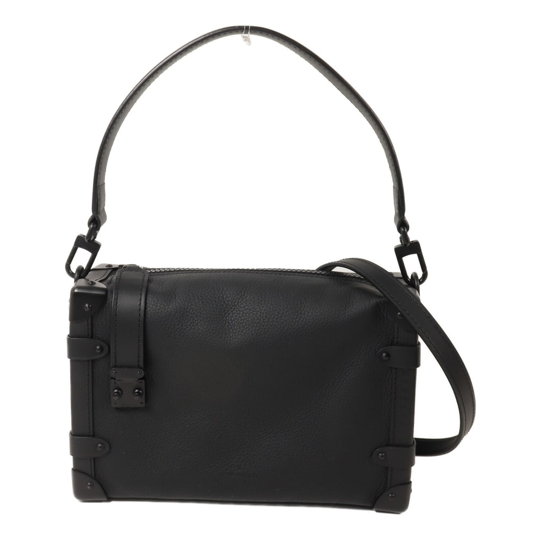 Louis Vuitton Side Trunk MM 2 Way Bag M24309 Black Calfskin (1 of 13)