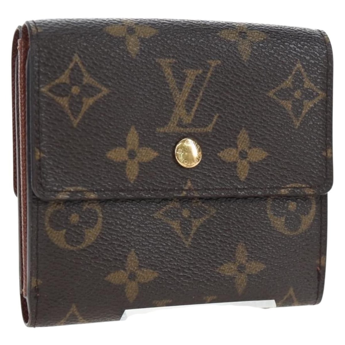 Louis Vuitton M61652 Monogram Canvas Wallet with Dust Bag Box: Louis Vuitton M61652 Monogram Canvas Wallet with Dust Bag Box Louis Vuitton Monogram Porte Monnaie Bier Cartes Credit wallet in Monogram canvas. It is made in France and comes with a dust bag and item