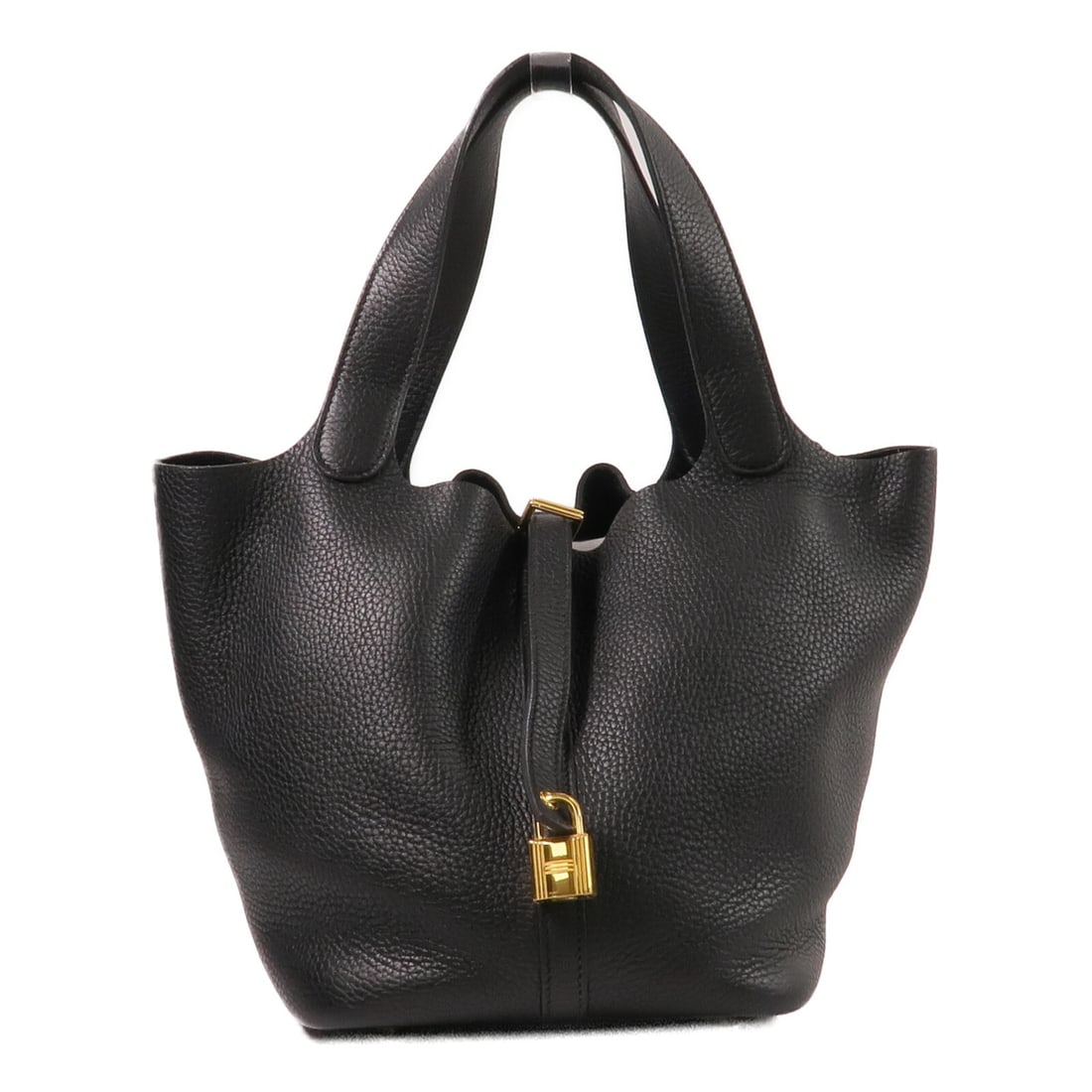 Hermes Picotin MM Taurillon Clemence Noir Black Handbag (1 of 15)