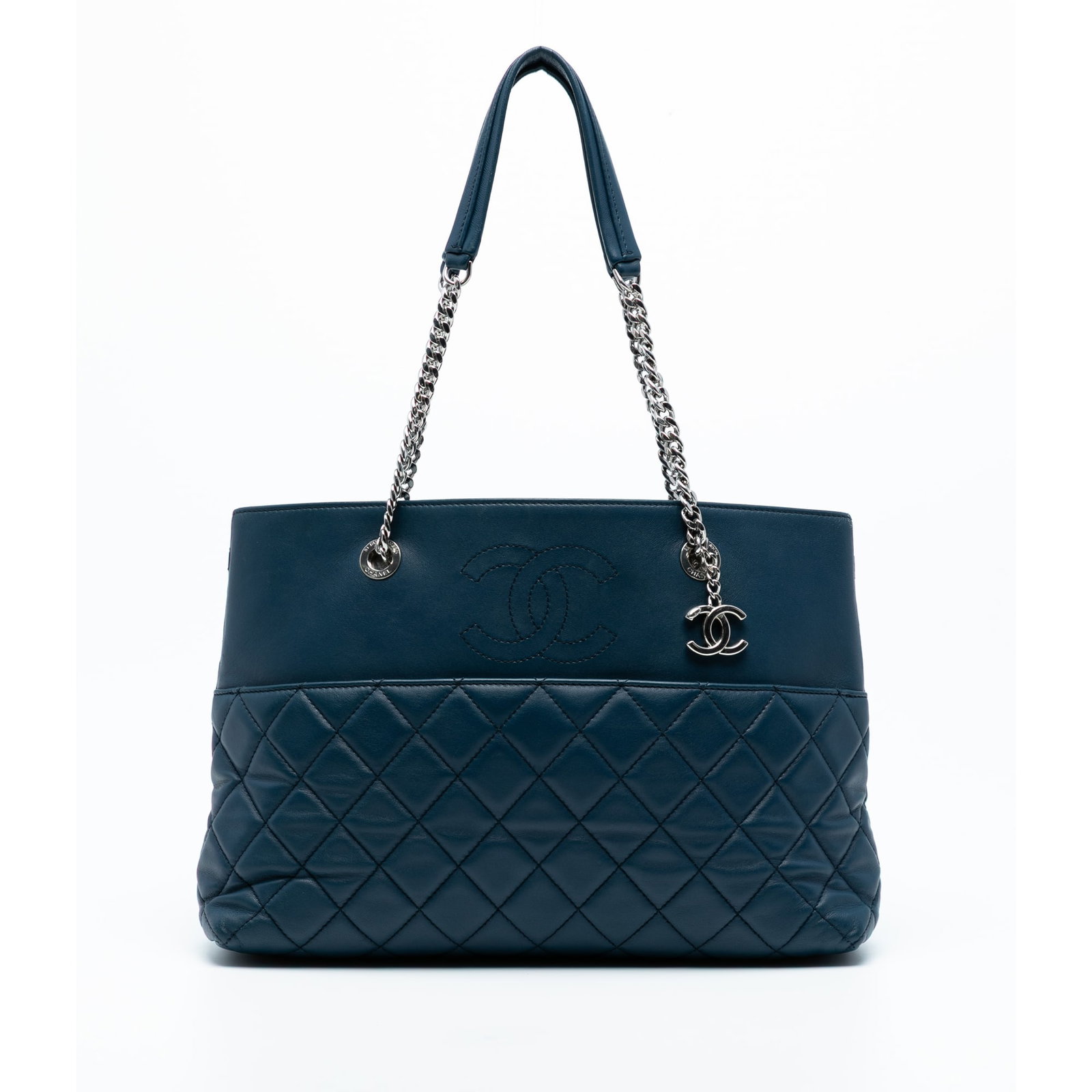 Chanel Medium Blue Quilted Lambskin Urban Delight Tote Bag (1 of 7)