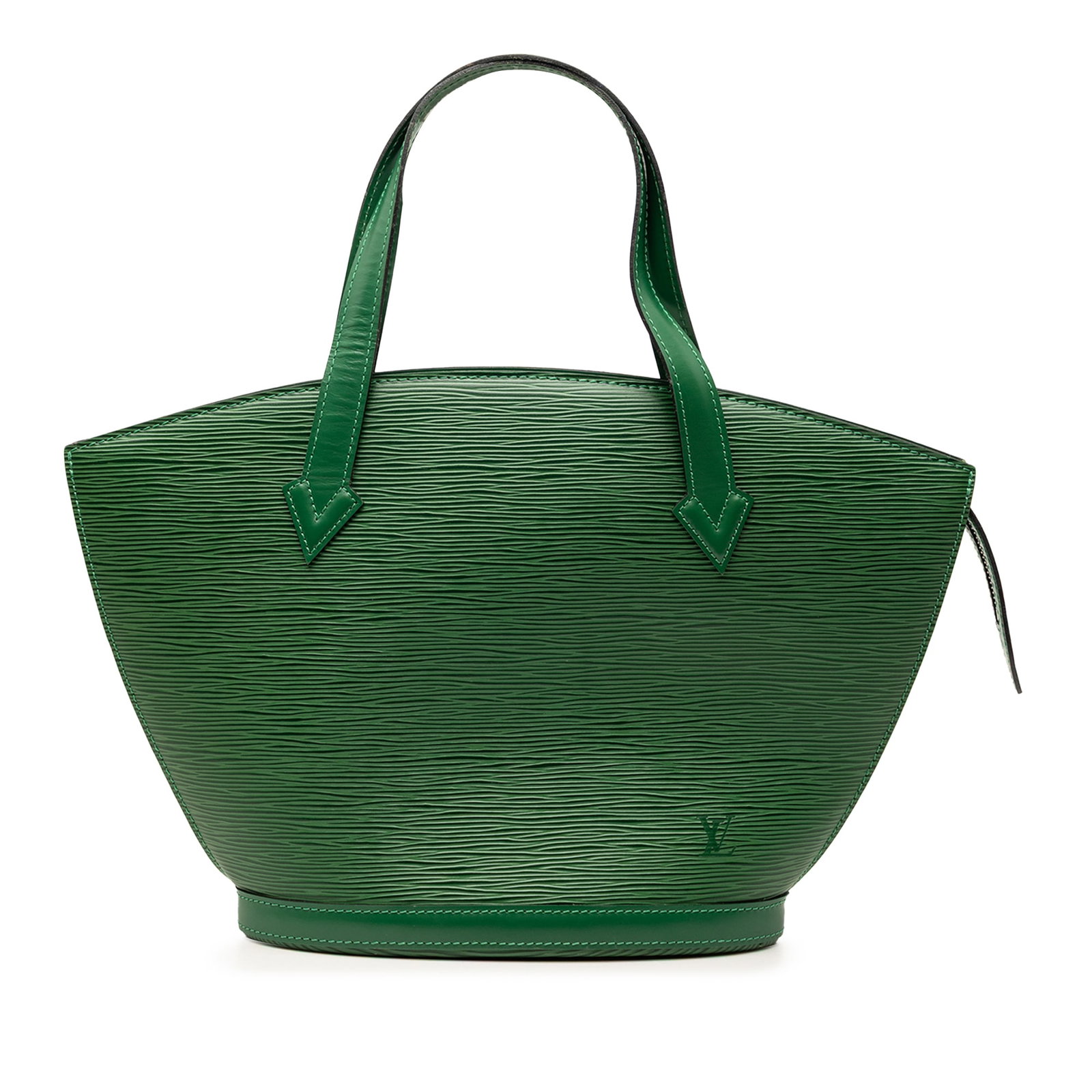 Louis Vuitton Saint Jacques PM Epi Leather Handbag Green: Louis Vuitton Saint Jacques PM Epi Leather Handbag Green Louis Vuitton Epi Saint Jacques PM Short Strap bag crafted in green leather with a structured silhouette, flat leather handles, top zip closure