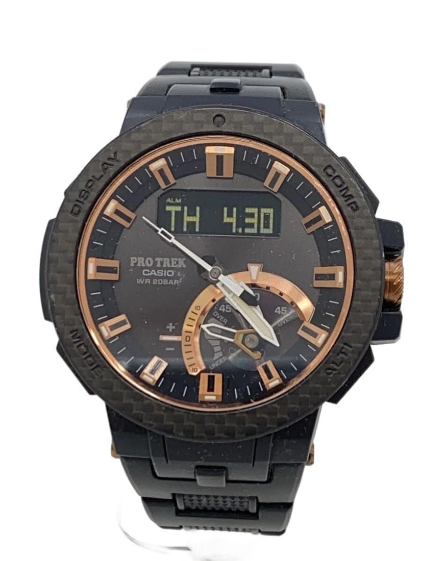 Casio Pro Trek PRW-7000X Solar Men's Limited Edition Watch: Casio Pro Trek PRW-7000X Solar Men's Limited Edition Watch This CASIO PROTREK Carbon Edition Solar PRW-7000X is a limited edition men's wristwatch, with only 1,300 pieces produced worldwide. It featur