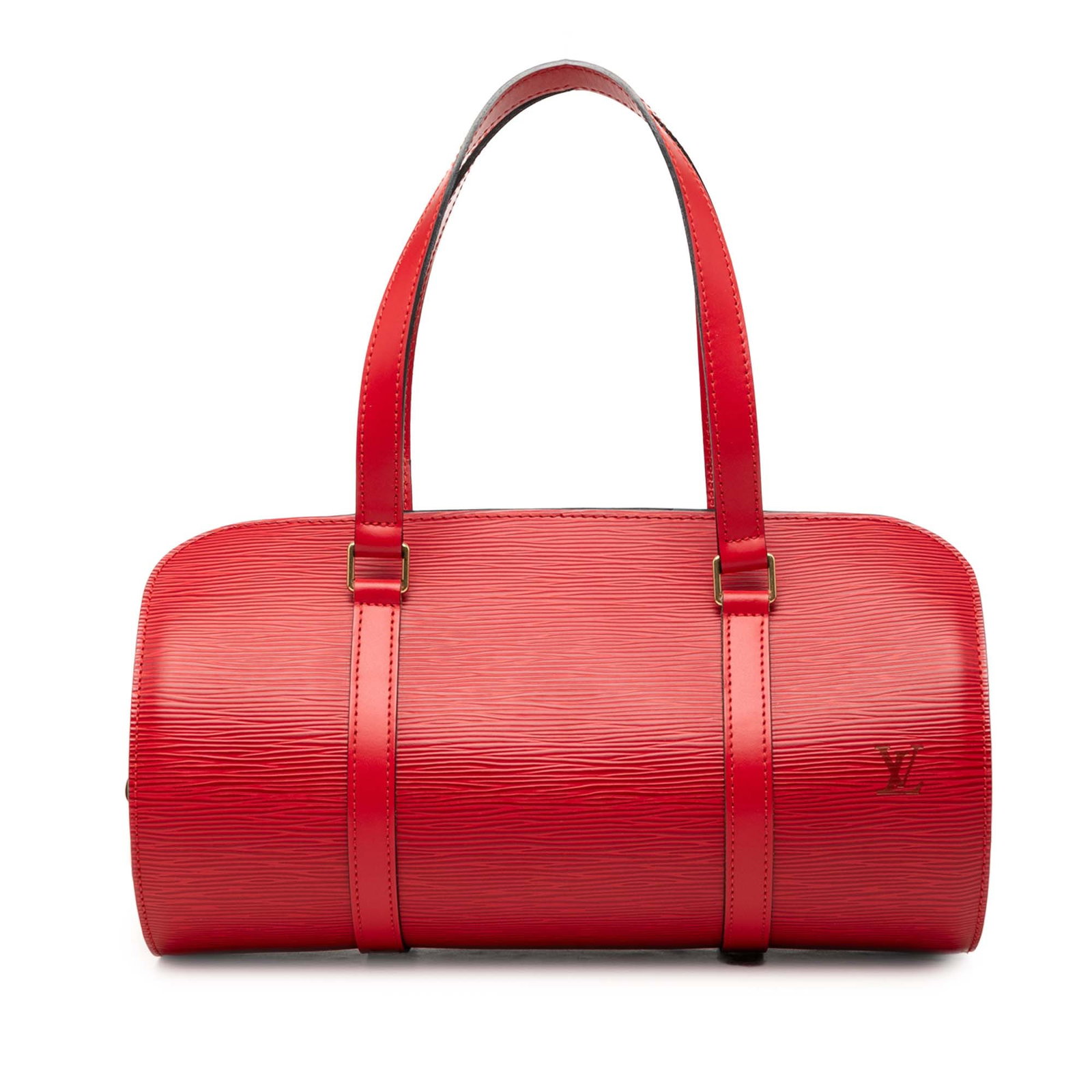Louis Vuitton Epi Soufflot Red Leather Handbag