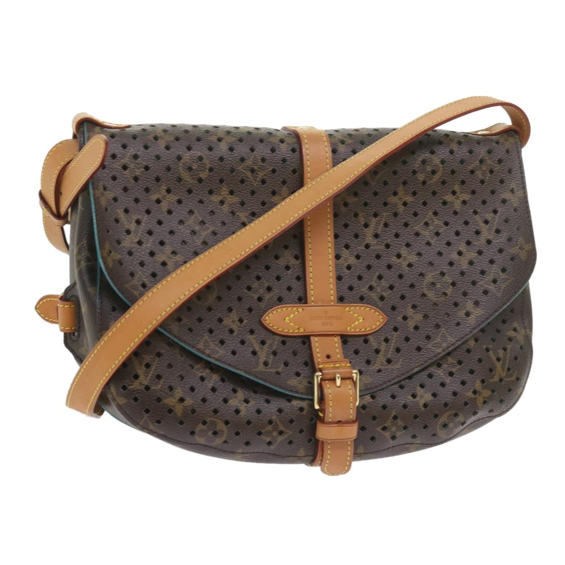 Louis Vuitton M93998 Saumur 30 Monogram Perfo shoulder bag: Louis Vuitton M93998 Saumur 30 Monogram Perfo shoulder bag Louis Vuitton Monogram Perfo Saumur 30 shoulder bag in Monogram Canvas, made in France. This women's shoulder bag comes with a dust bag and f