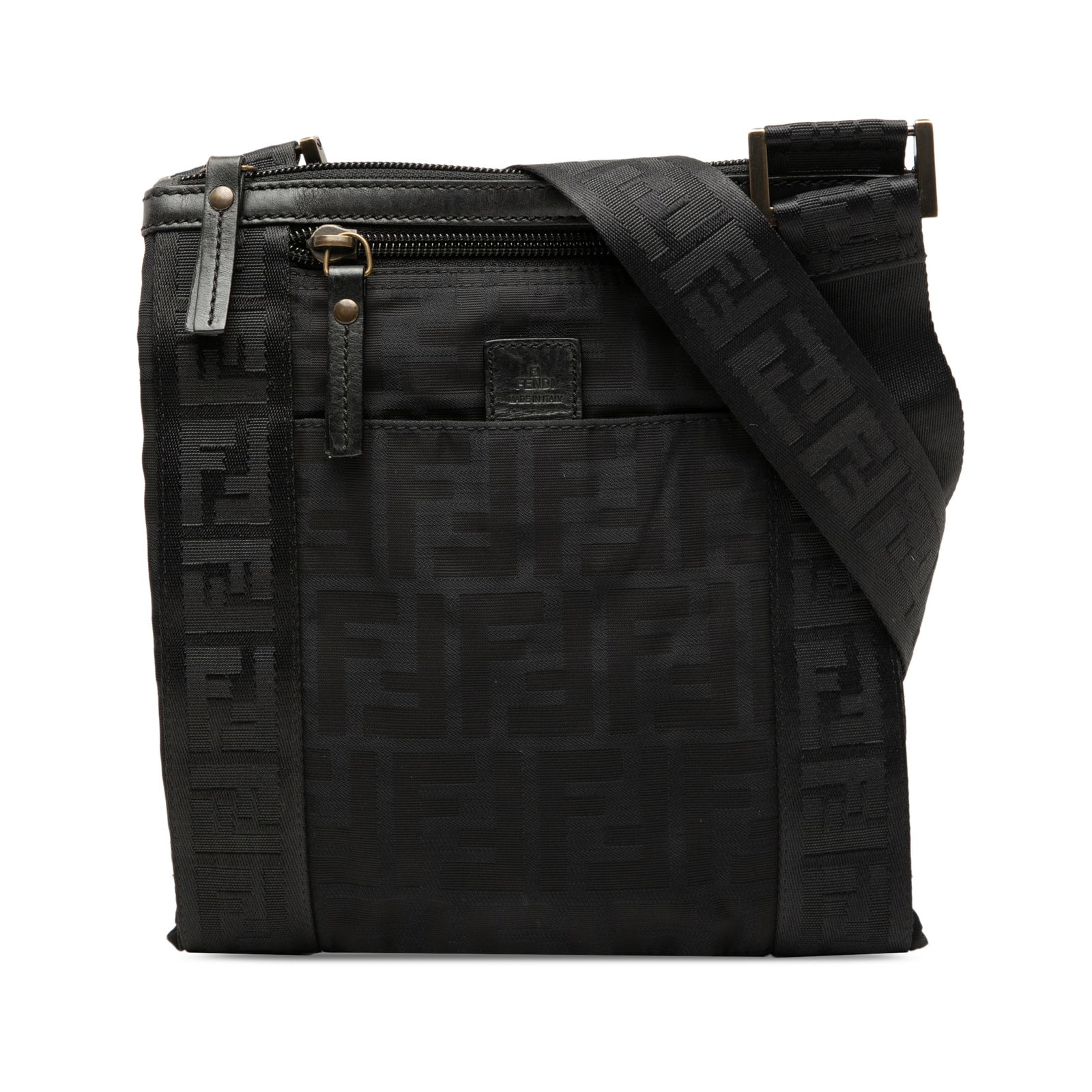 Fendi Zucca canvas black crossbody bag (1 of 7)
