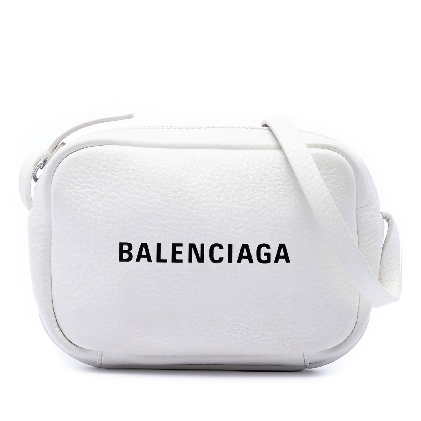 Balenciaga Everyday Camera Bag XS White Leather Crossbody (1 of 6)
