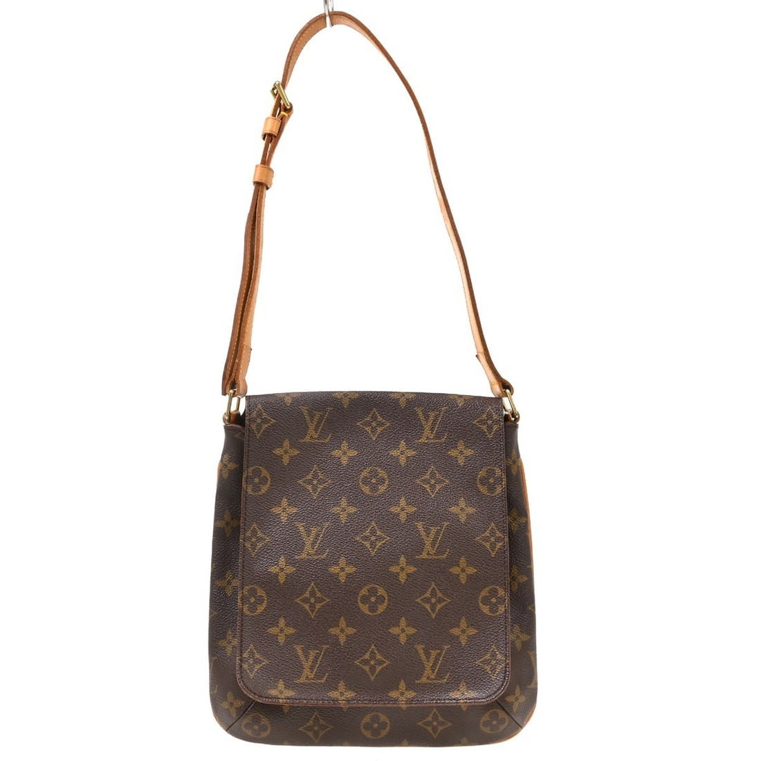 Louis Vuitton Musette Salsa Monogram Shoulder Bag M51258 Brown: Louis Vuitton Musette Salsa Monogram Shoulder Bag M51258 Brown Vintage Louis Vuitton Musette Salsa short shoulder bag in brown Monogram canvas and leather, made in France. It features a flap magnetic 