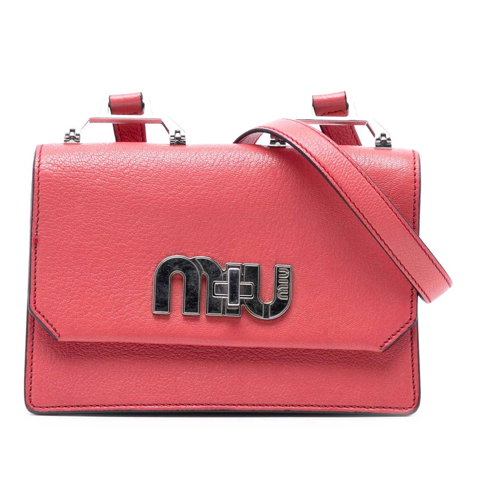 Miu Miu Madras goatskin pink crossbody bag (1 of 6)