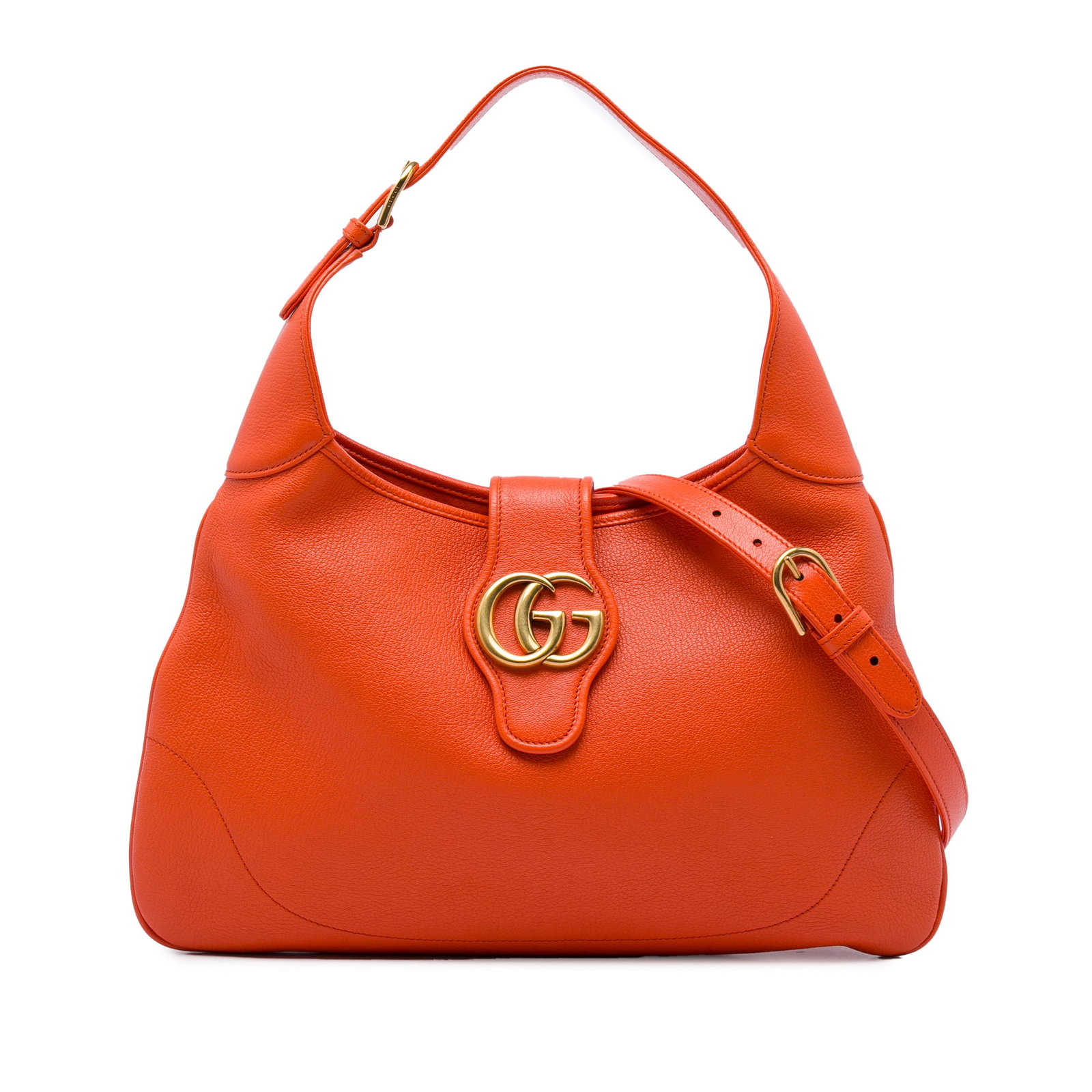 Gucci Aphrodite Medium Orange Leather Crossbody Bag (1 of 6)